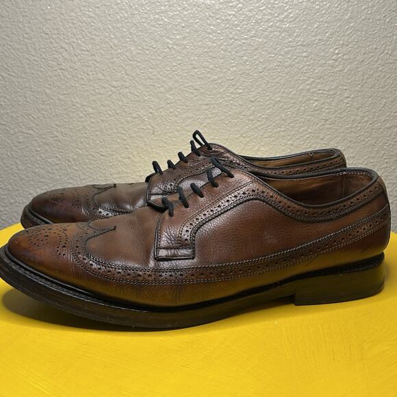 Allen Edmonds MacNeil Long Wing Oxford Dress Shoes Men's US Size 12 Brown - Picture 1 of 15